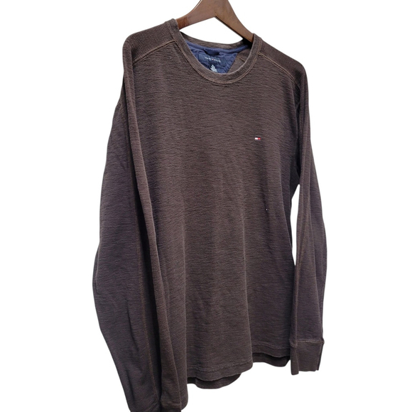Tommy Hilfiger Men's Crewneck Long-Sleeves Thermal Shirt Size XL Excellent Cond - Picture 4 of 6